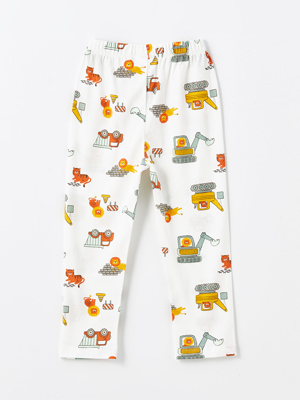 Ekru Beli Lastikli Erkek Bebek Jogger Eşofman Alt-1