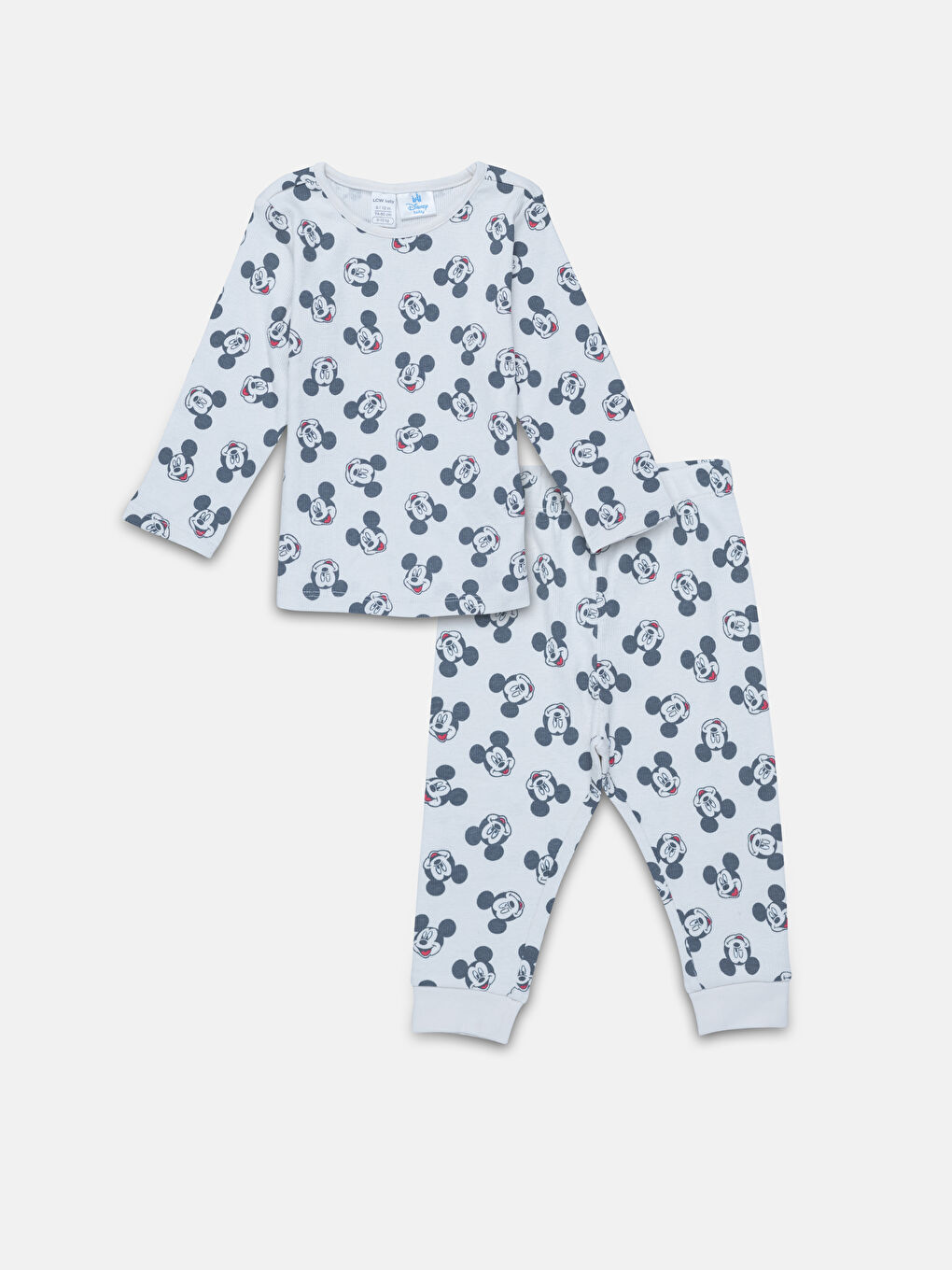 LCW baby Rundhalsausschnitt Langarm Mickey Mouse Bedrucktes Baby Jungen Pyjama-Set -W47544Z1-LRA
