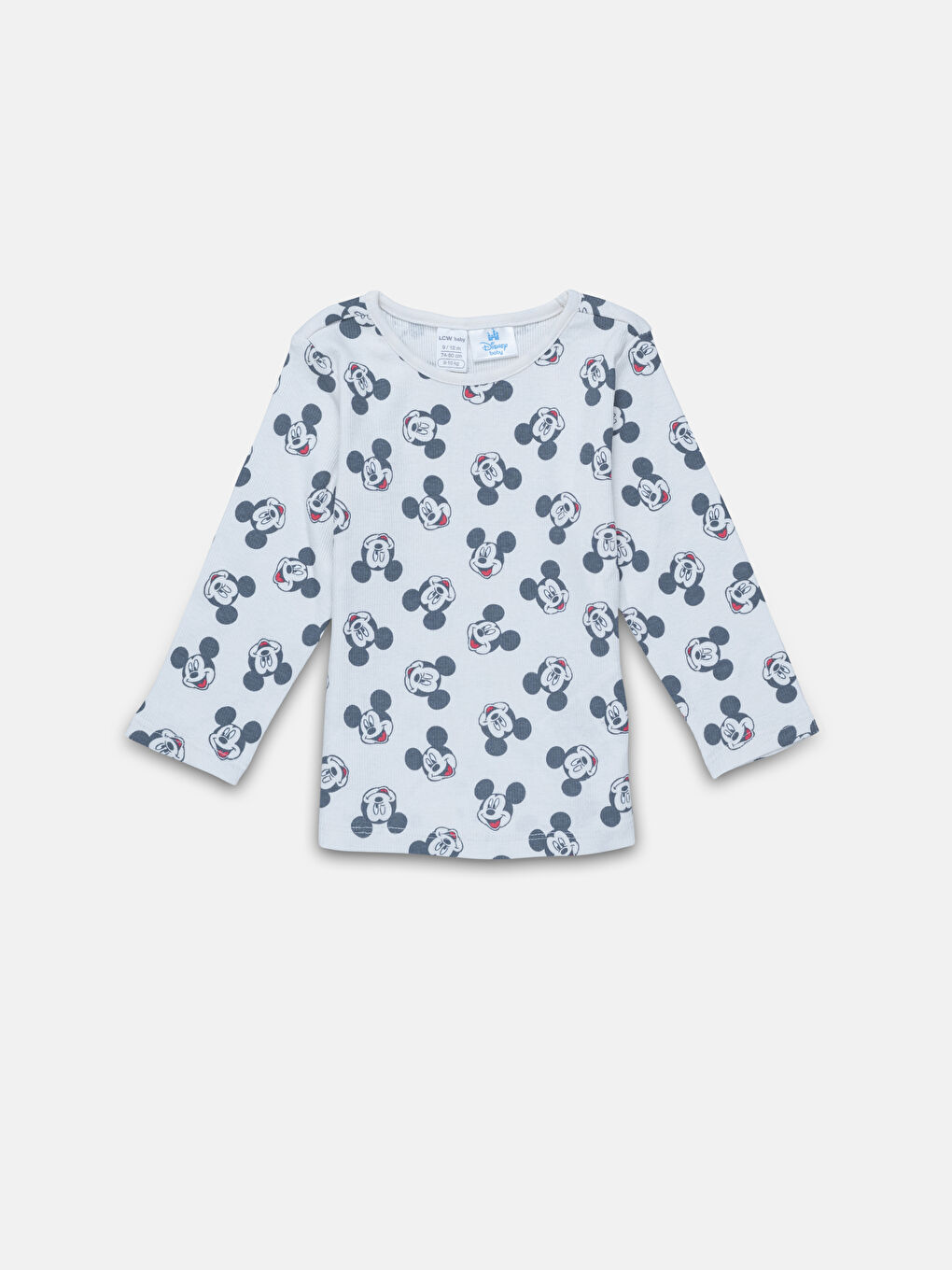LCW baby Rundhalsausschnitt Langarm Mickey Mouse Bedrucktes Baby Jungen Pyjama-Set -W47544Z1-LRA