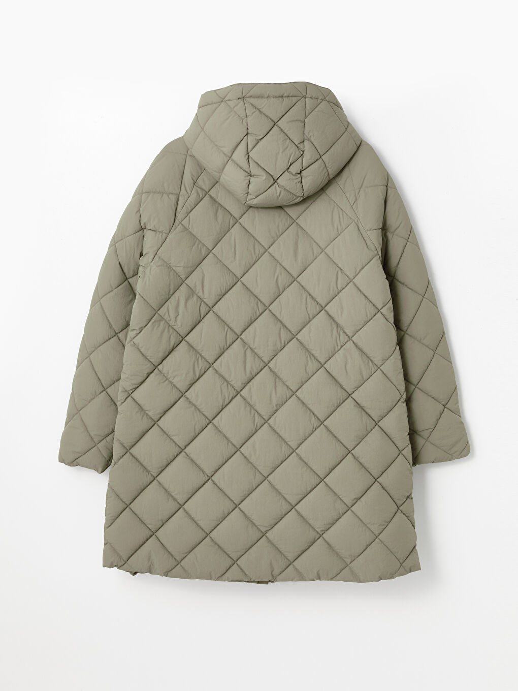 კაპიუშონიანი კაპიტონირებული ოვერსაიზ ქალებისთვის დუტის ქურთუკი-6