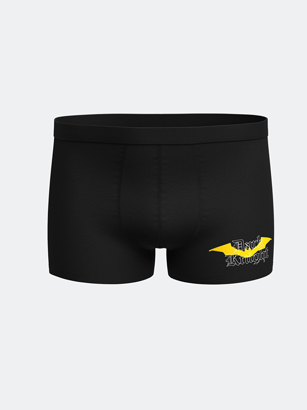 Siyah Standart Kalıp Batman Baskılı Erkek Boxer