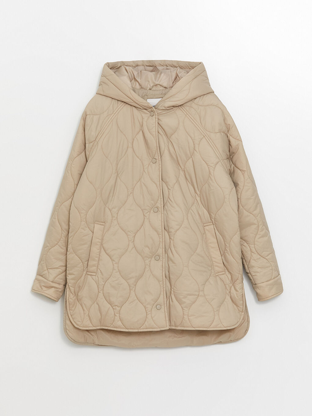 კაპიუშონიანი კაპიტონირებული ოვერსაიზ ქალებისთვის დუტის ქურთუკი-5