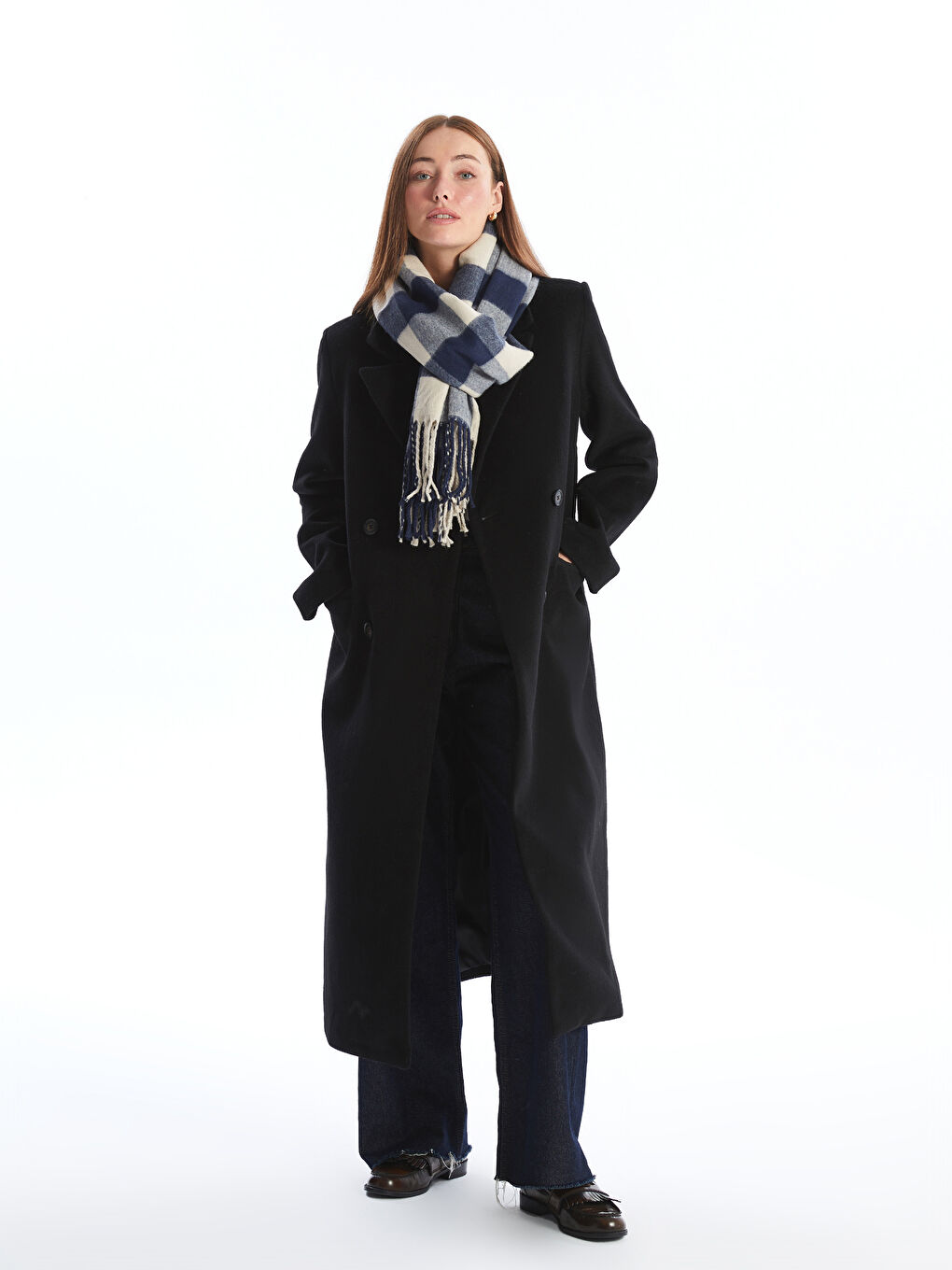 LCWAIKIKI Classic Doppelreiher Damen Cachet Übermantel -W47675Z8-CVL