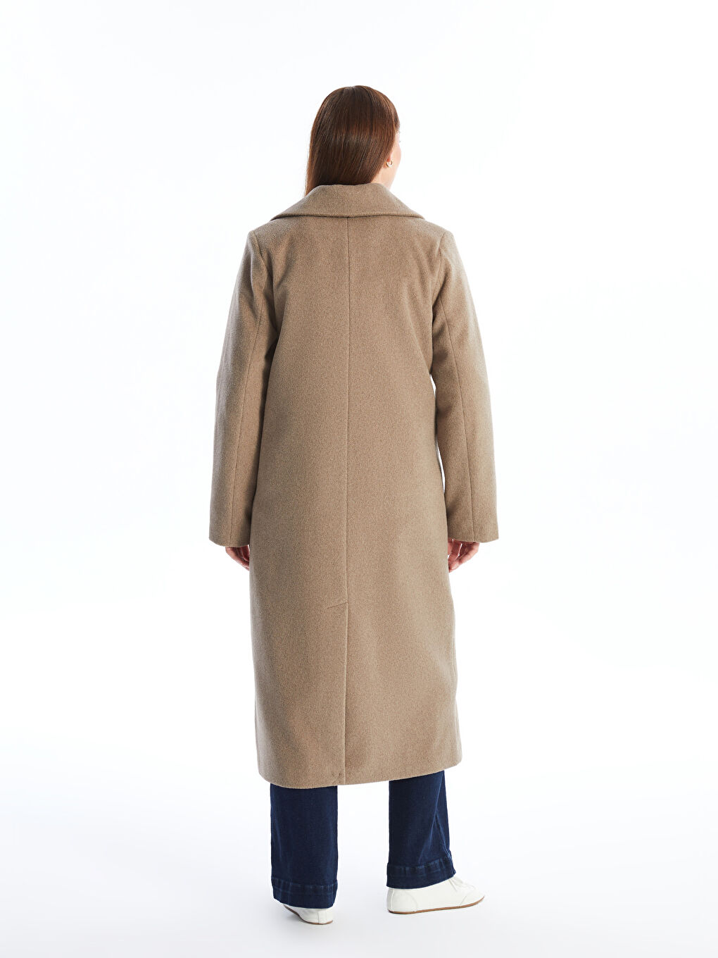 LCWAIKIKI Classic Double Breasted Women's Cachet Overcoat -W47675Z8-L8R