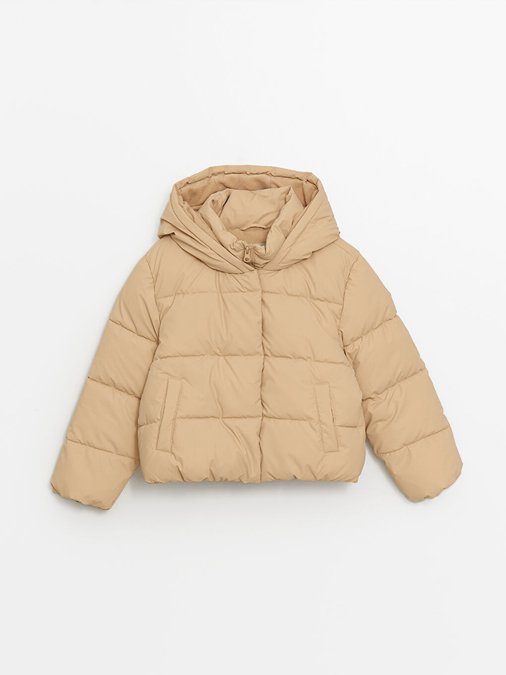LCW Kids Puf jakna sa kapuljačom za devojčice -W47717Z4-FKU