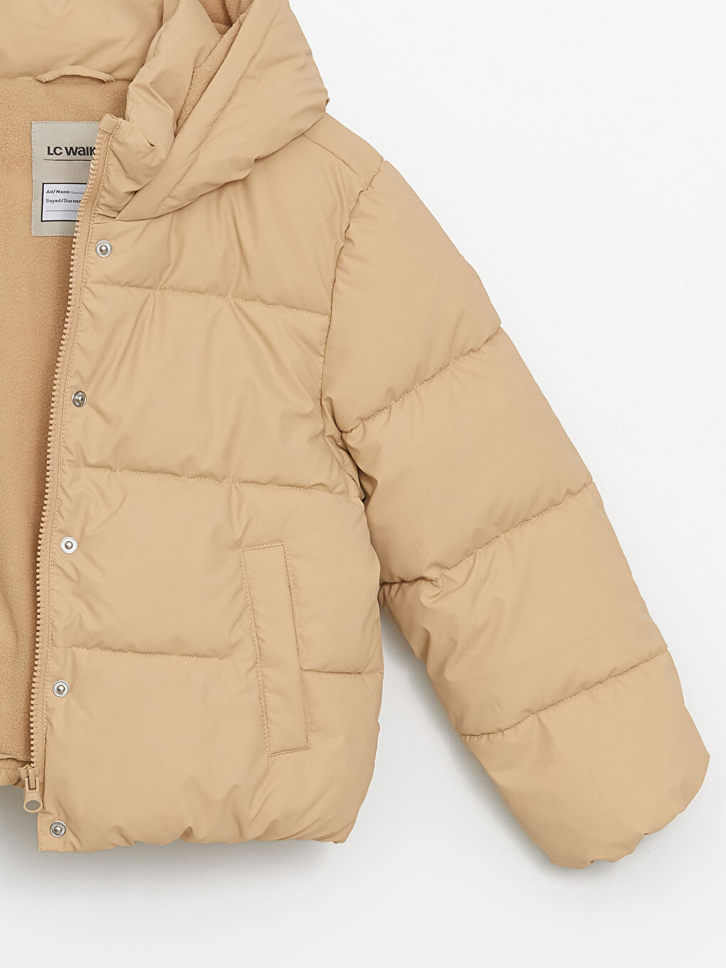 LCW Kids Puf jakna sa kapuljačom za devojčice -W47717Z4-FKU