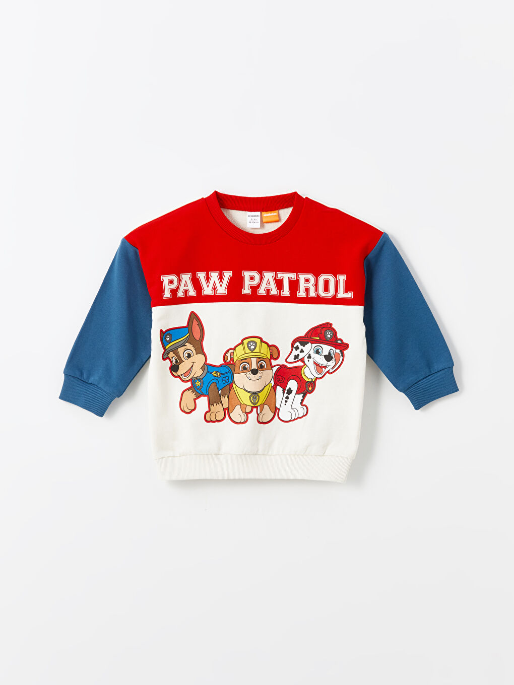 LCW Kids Crew Neck Paw Patrol Printed Boys' Sweatshirt and Sweatpants 2 Pack Set -W47768Z1-QVK