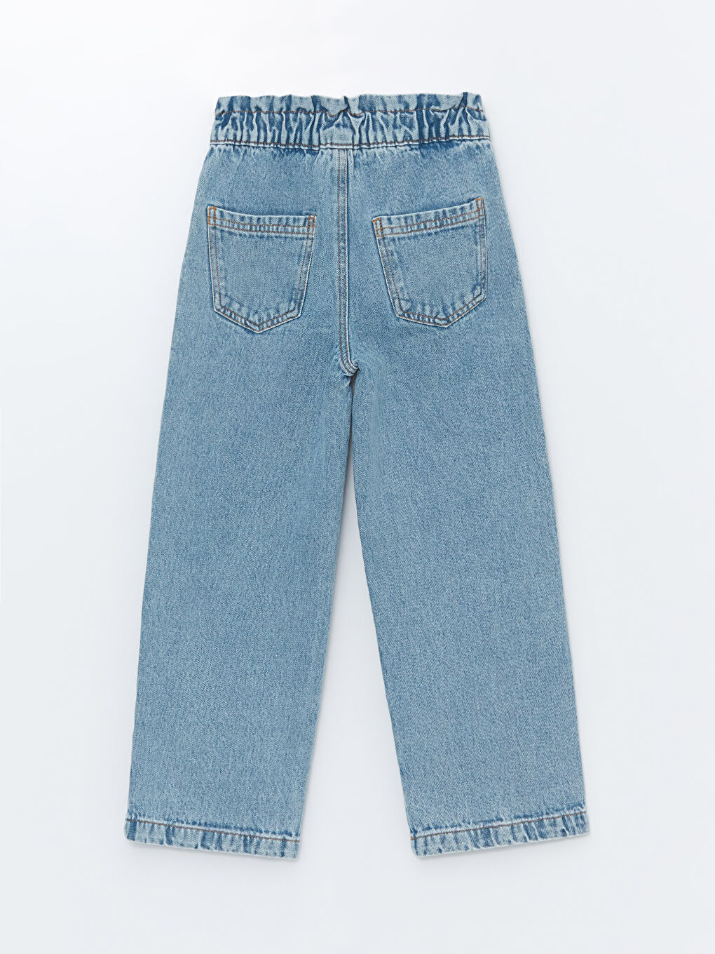 Elasticated Waist Girls' Jeans-1