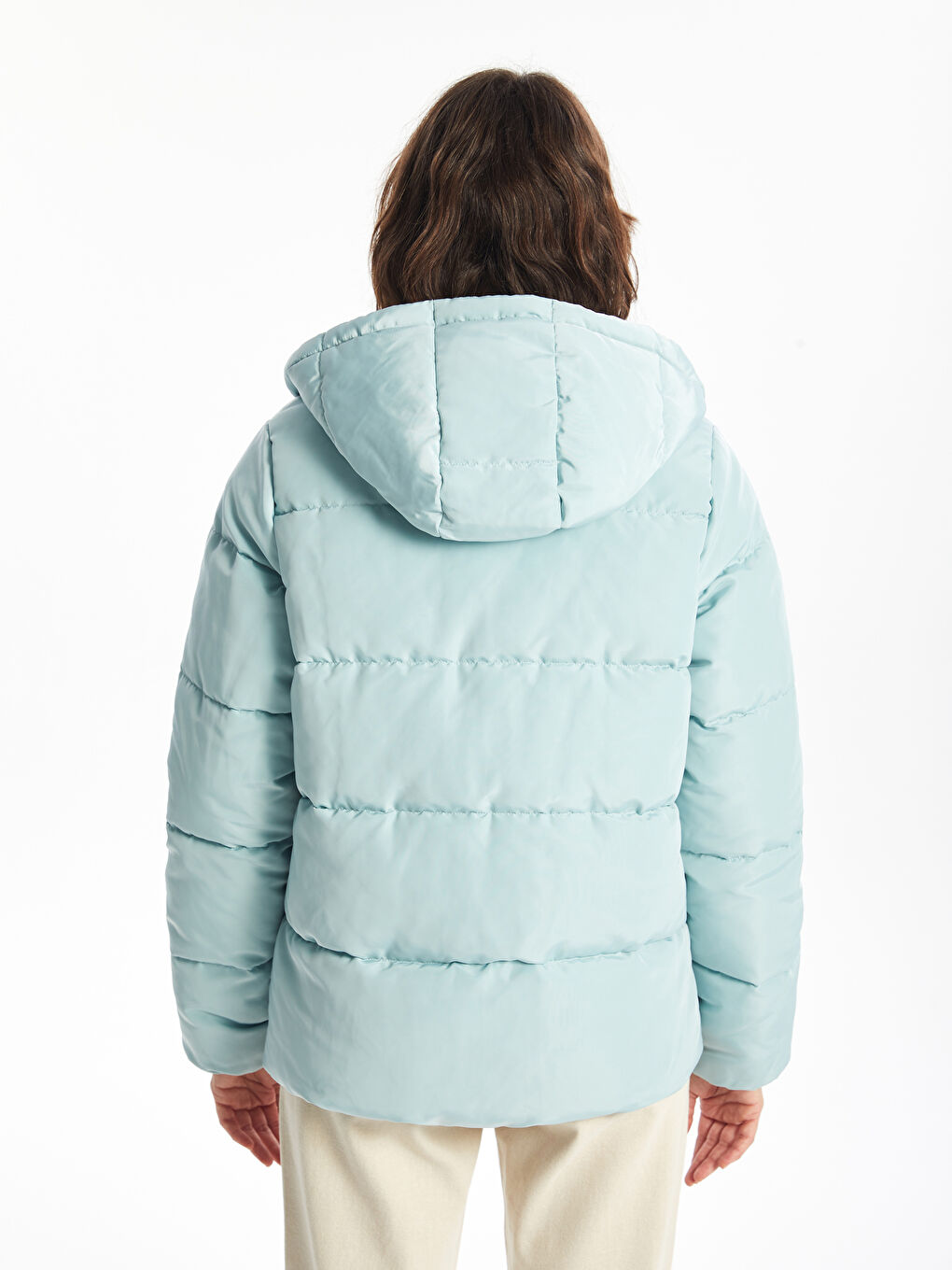 LCWAIKIKI Classic Hooded Women's Puffer Coat -W47777Z8-G3L