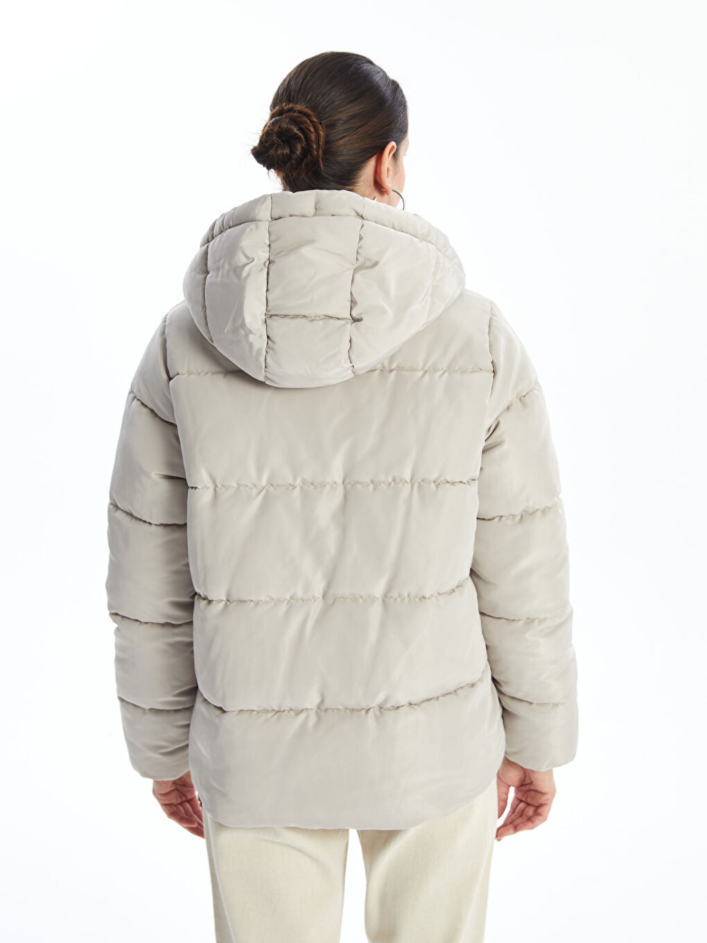 Hooded Women's Puffer Coat-5