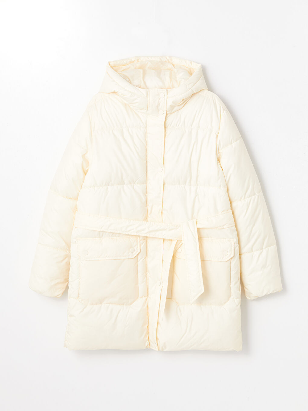 LCWAIKIKI Classic Ženska Puffer Jakna sa Kapuljačom -W47784Z8-FEL