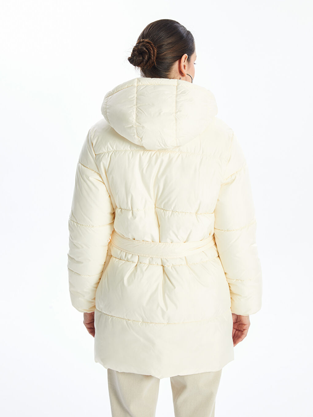 LCWAIKIKI Classic Ženska Puffer Jakna sa Kapuljačom -W47784Z8-FEL