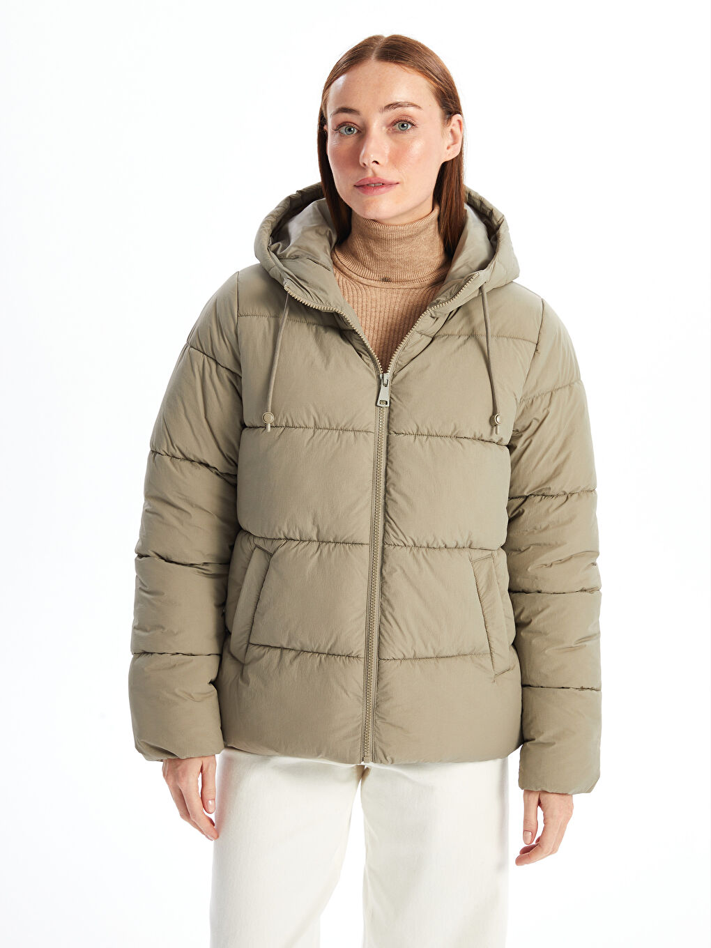 Hooded Women's Puffer Coat