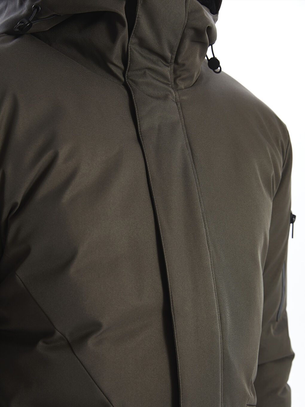 Regular Fit Hooded Men's Parka-3