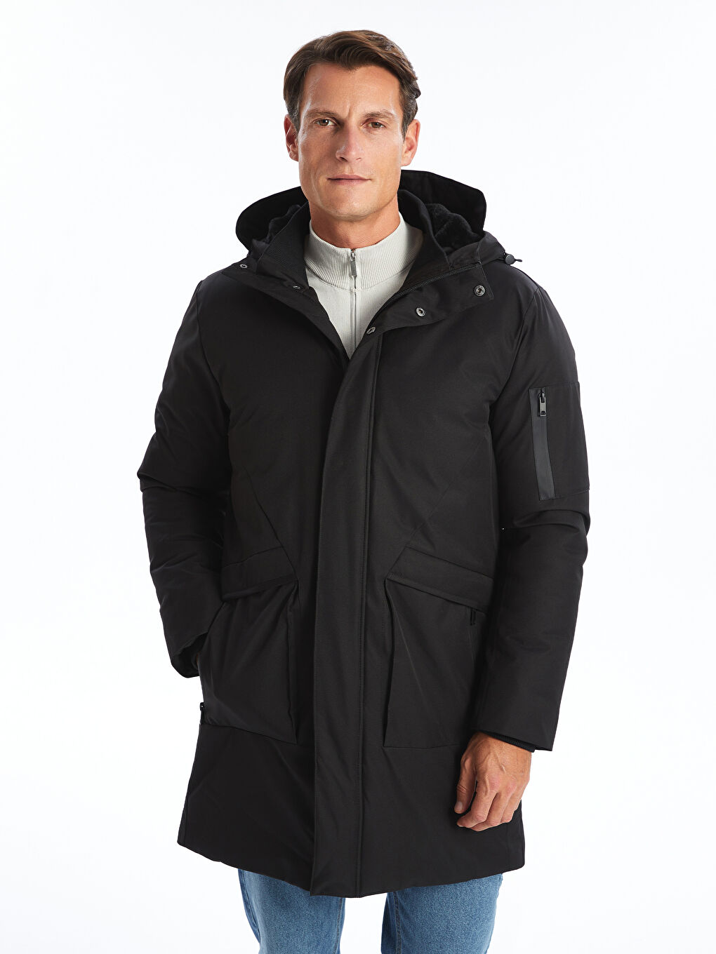 LCW Vision Regular Fit Hooded Men's Parka -W47789Z8-CVL