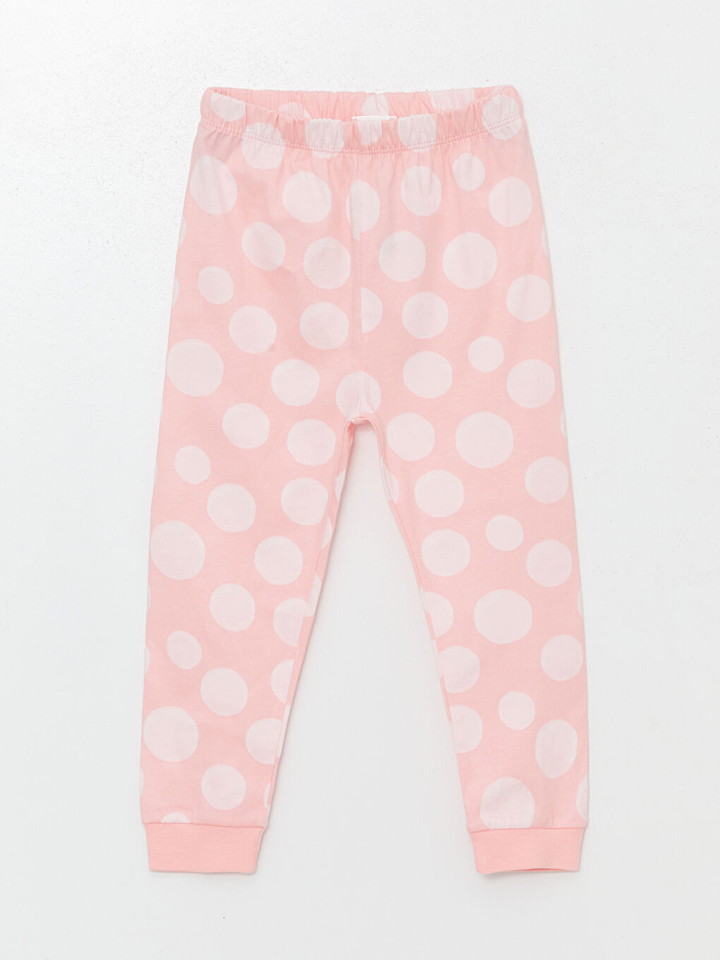 Pembe Beli Lastikli Kız Bebek Jogger Eşofman Alt