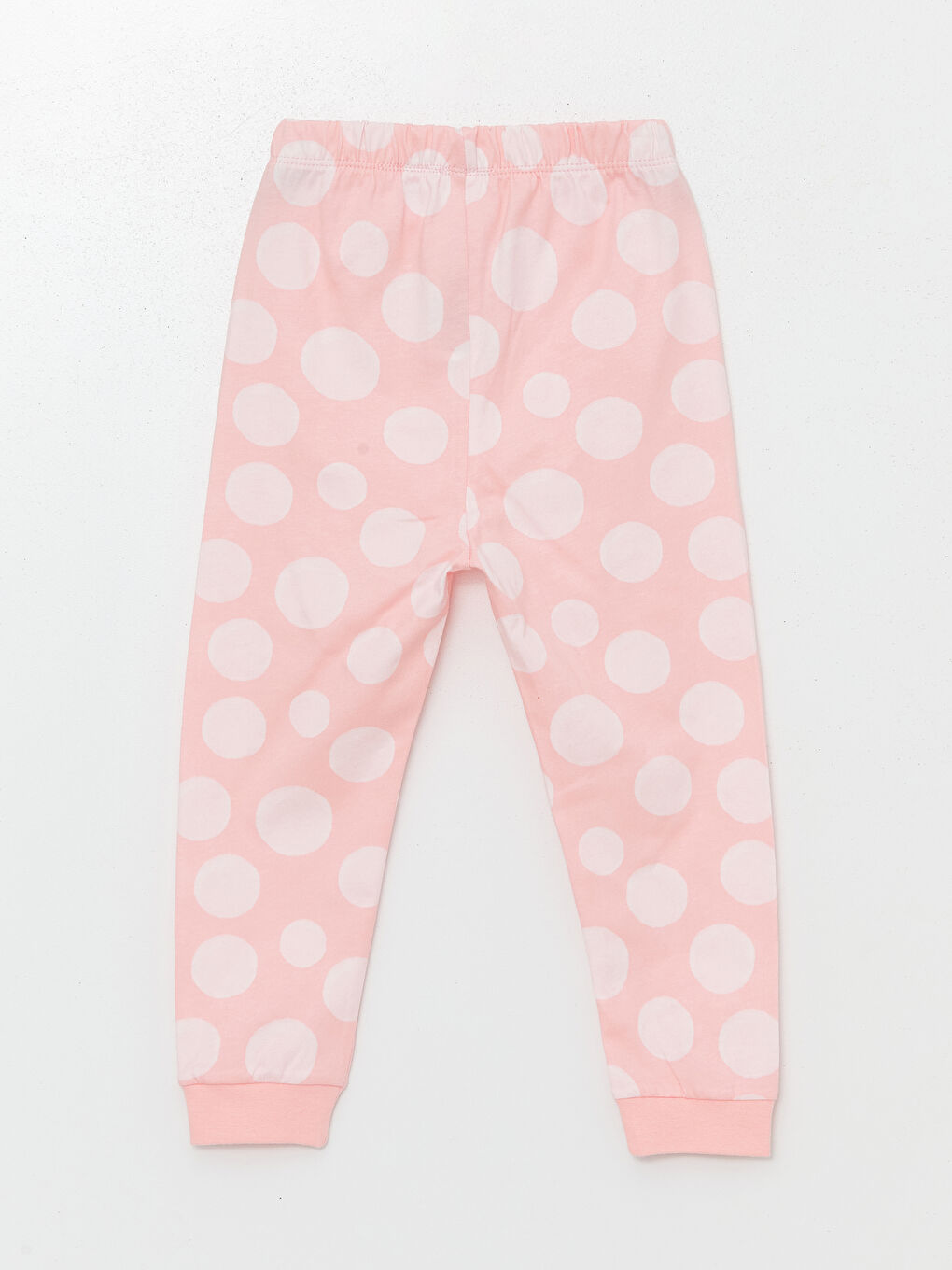 LCW baby Pembe Baskılı Bisiklet Yaka Uzun Kollu Minnie Mouse Baskılı Kız Bebek Pijama Takımı - 4