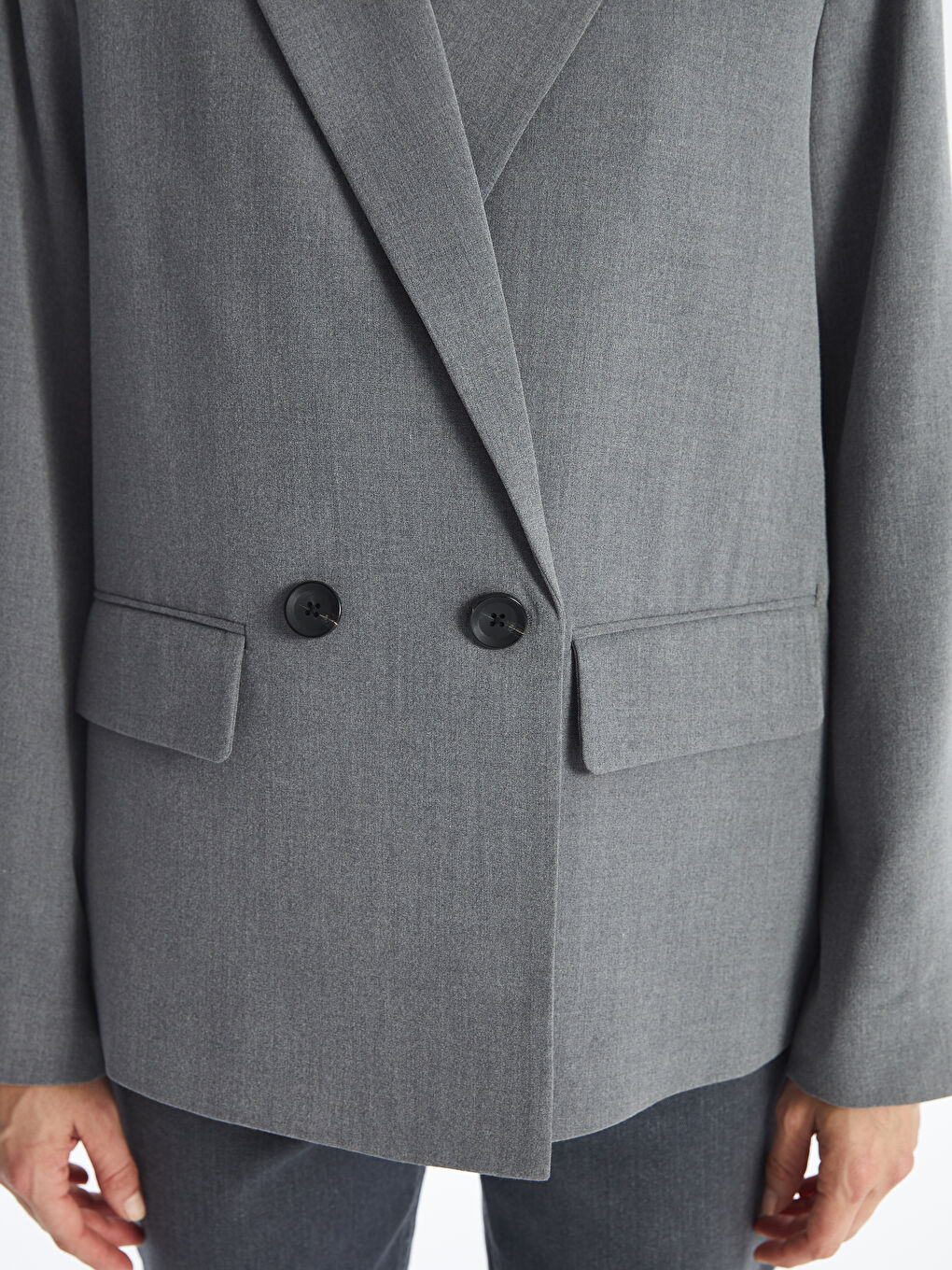 LC Waikiki Plain Long Sleeve Women's Blazer Jacket -W47802Z8-F8Y