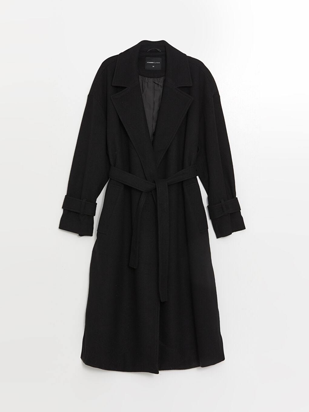 LCWAIKIKI Classic Jacket Neck Oversize Women's Cachet Overcoat -W47914Z8-CVL