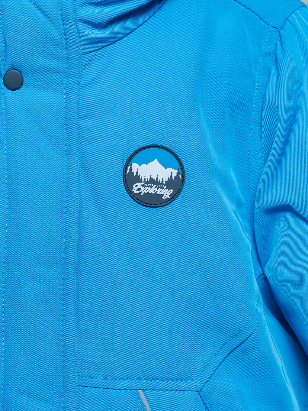 Пальто с капюшоном и длинным рукавом для малышей мальчиков-2