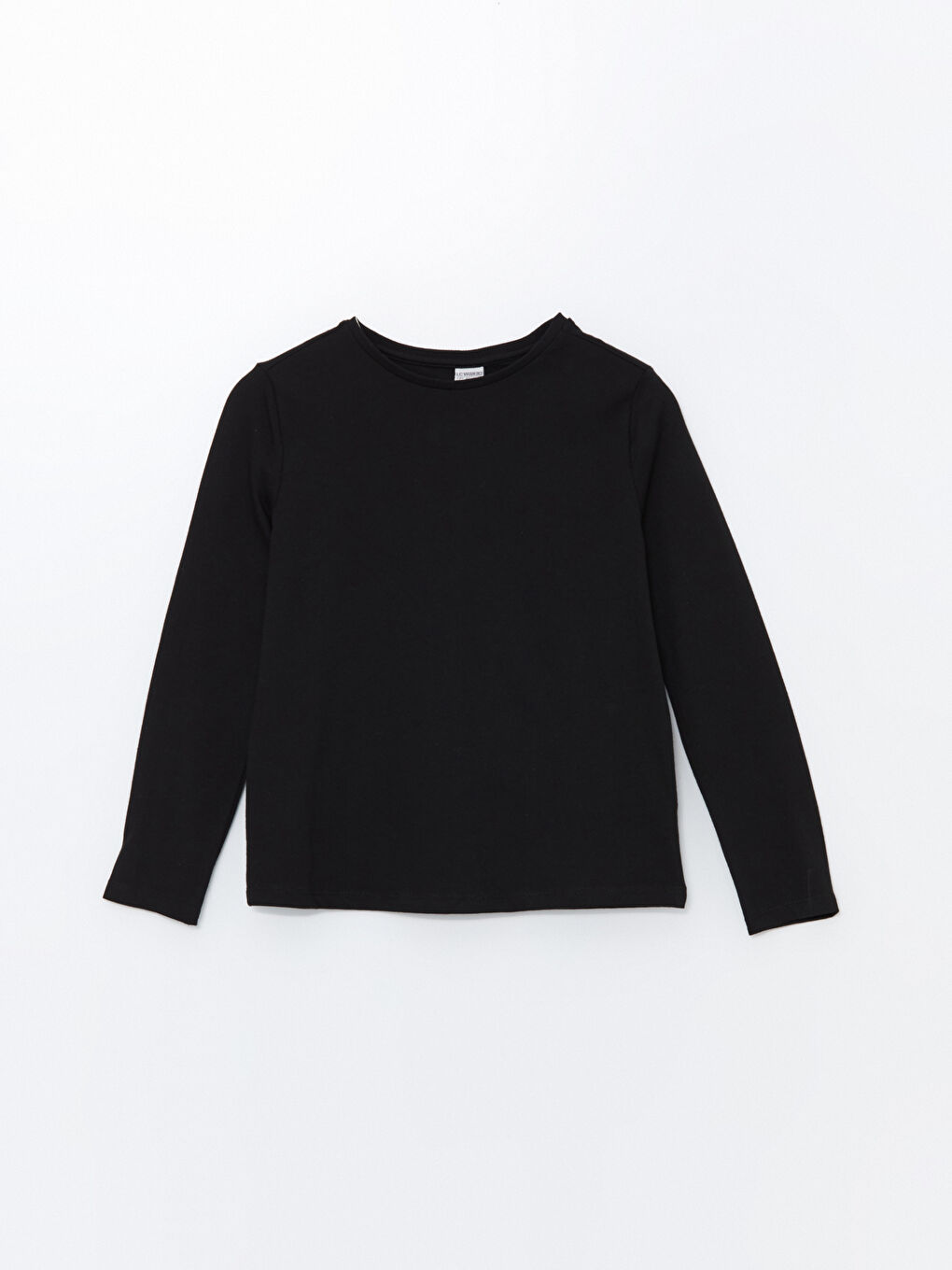 Crew Neck Basic Girls' T-Shirt