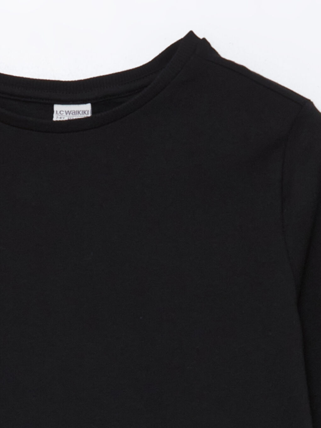 Crew Neck Basic Girls' T-Shirt-1