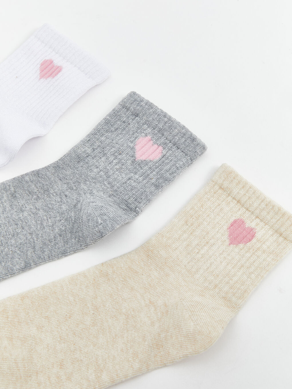 Patterned Girls' Ankle Socks 5 Pack-1