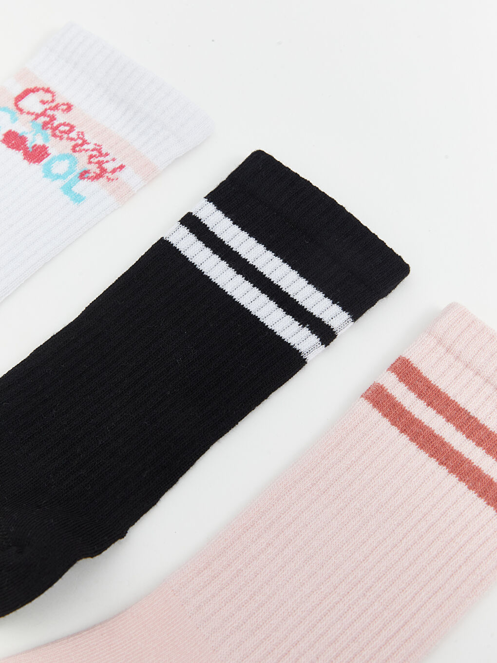 Patterned Girls' Ankle Socks 5 Pack-1