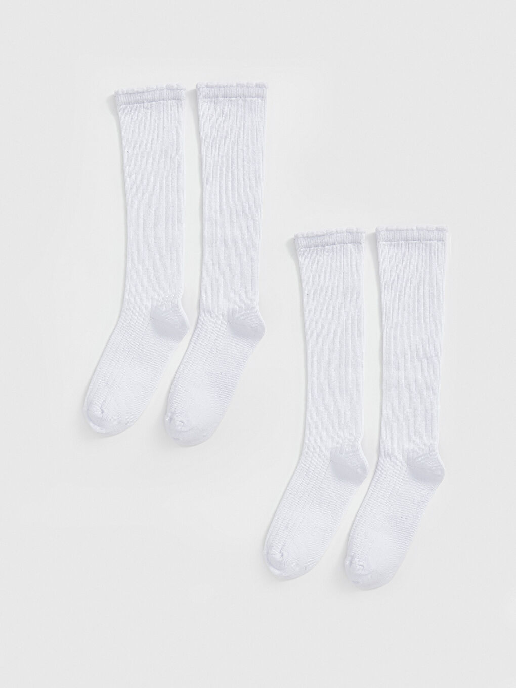 Basic Girls Knee Socks 2 Pack