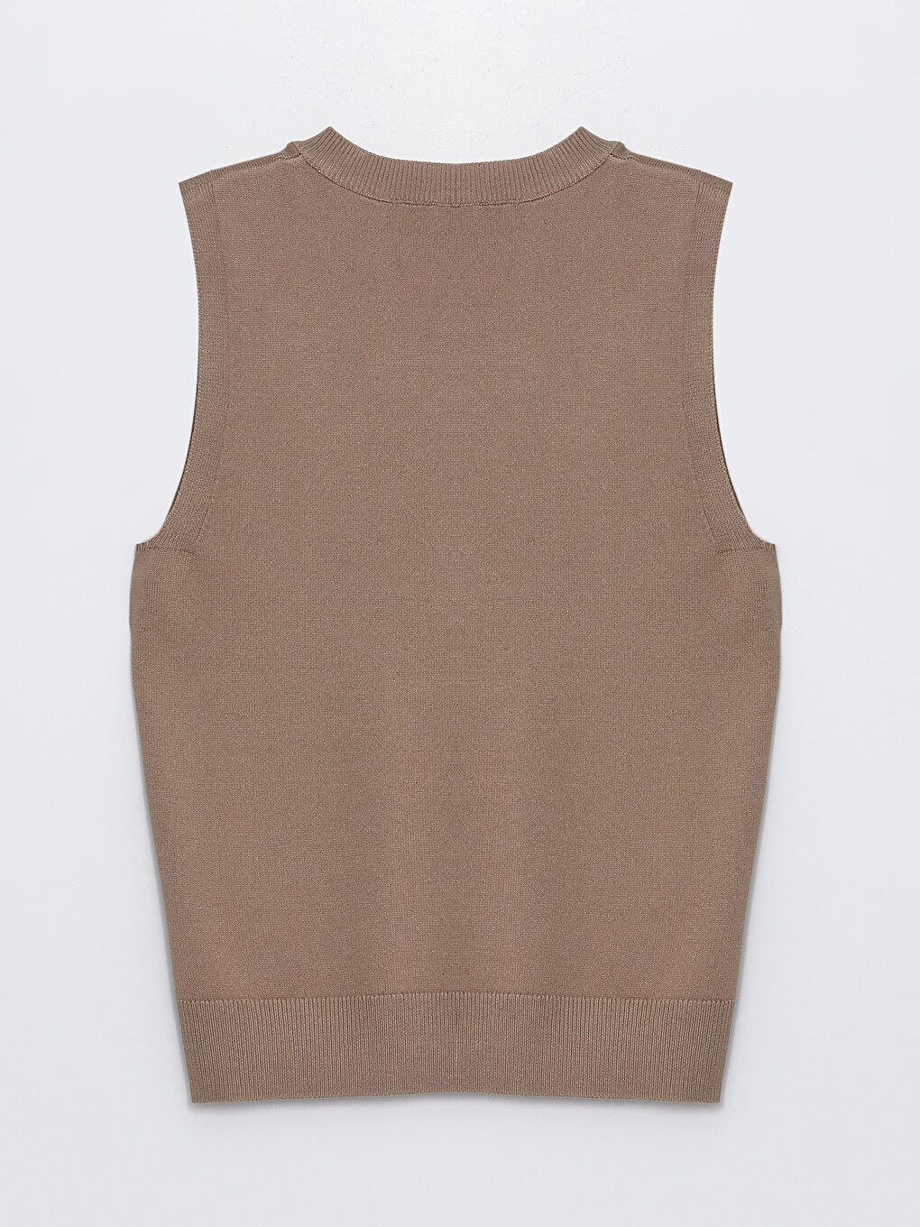 Women's Crew Neck Plain Knit Sweater -W48201Z8-GNL