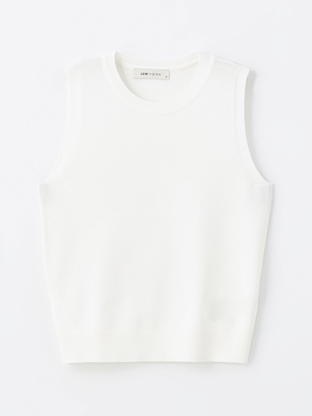 Women's Crew Neck Plain Knit Sweater -W48201Z8-R9J
