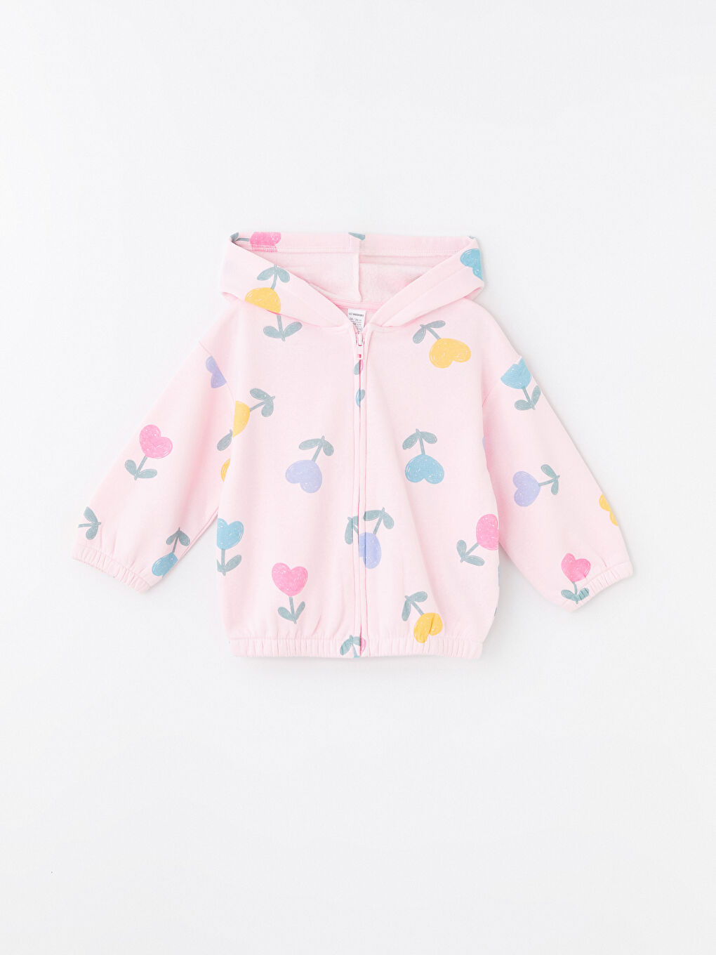 LCW Kids Langarm-Sweatshirt mit Kapuze und Reißverschluss für Baby Mädchen -W48210Z1-LT4