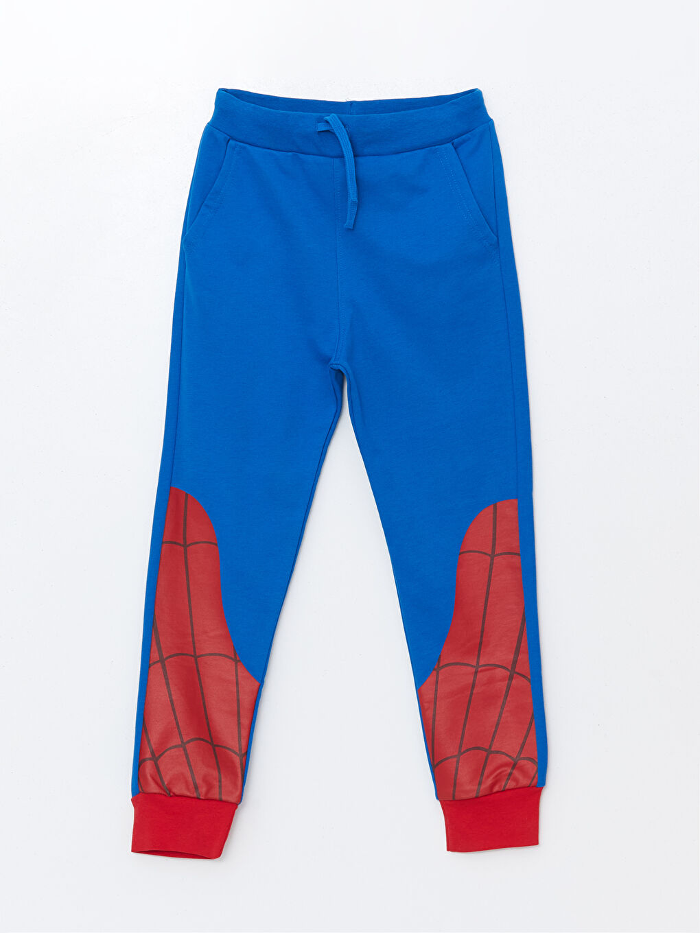 Mavi Beli Lastikli Spider-Man Baskılı Erkek Çocuk Jogger Eşofman Altı