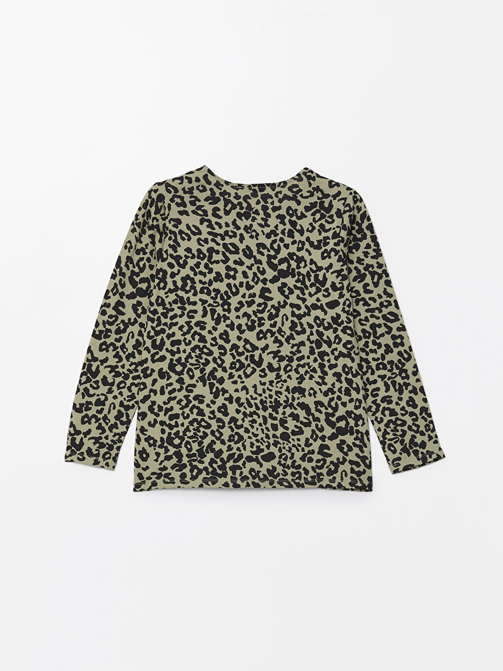 LCW Grace Blouse à Imprimé Léopard avec Col Rond pour Femmes -W48253Z8-LRK