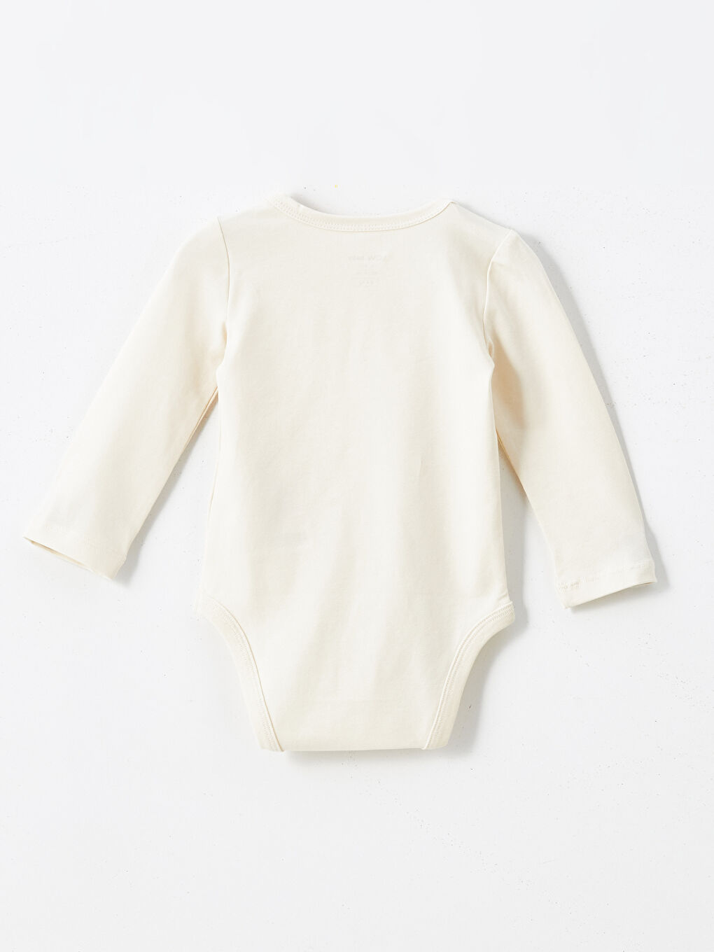 Bej Bisiklet Yaka Baskılı Erkek Bebek Çıtçıtlı Bodysuit-1