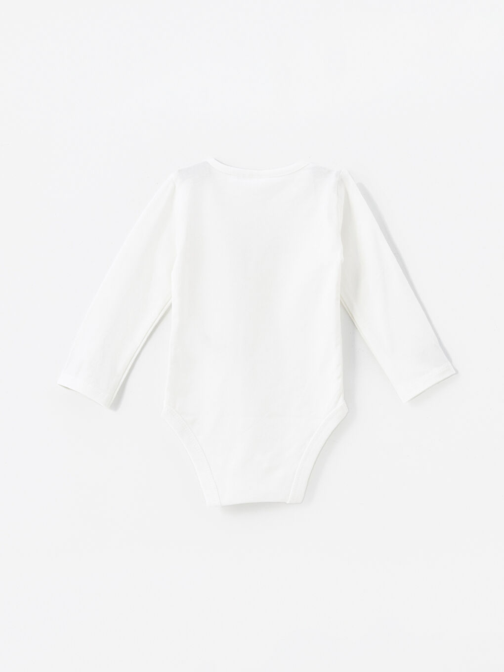 Ekru Minnie Mouse Baskılı Kız Bebek Bodysuit-1