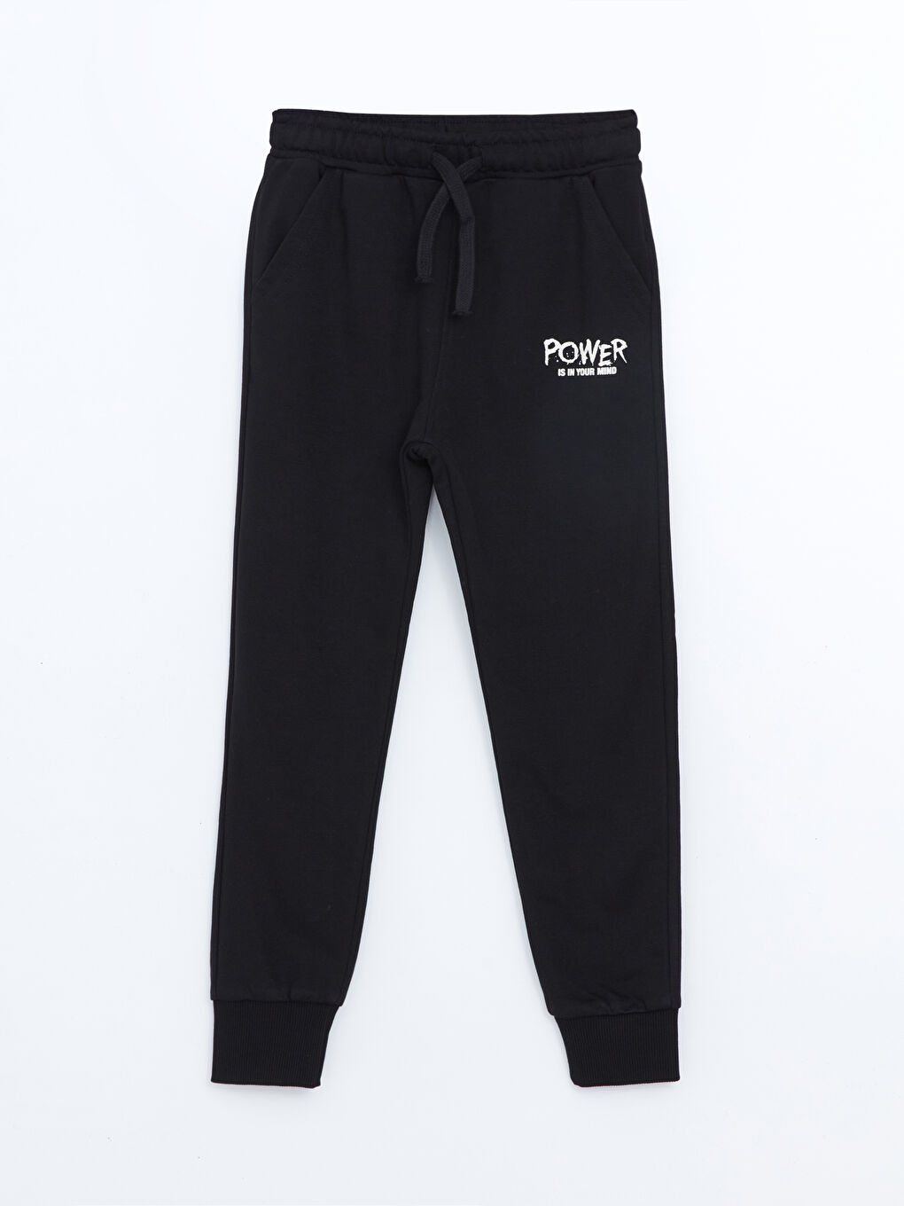 Siyah Beli Lastikli Erkek Çocuk Jogger  Eşofman Altı