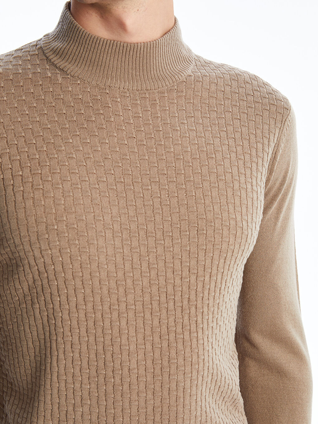 SOUTHBLUE Half Turtleneck Long Sleeve Men's Knitwear Sweater -W48285Z8-PSD