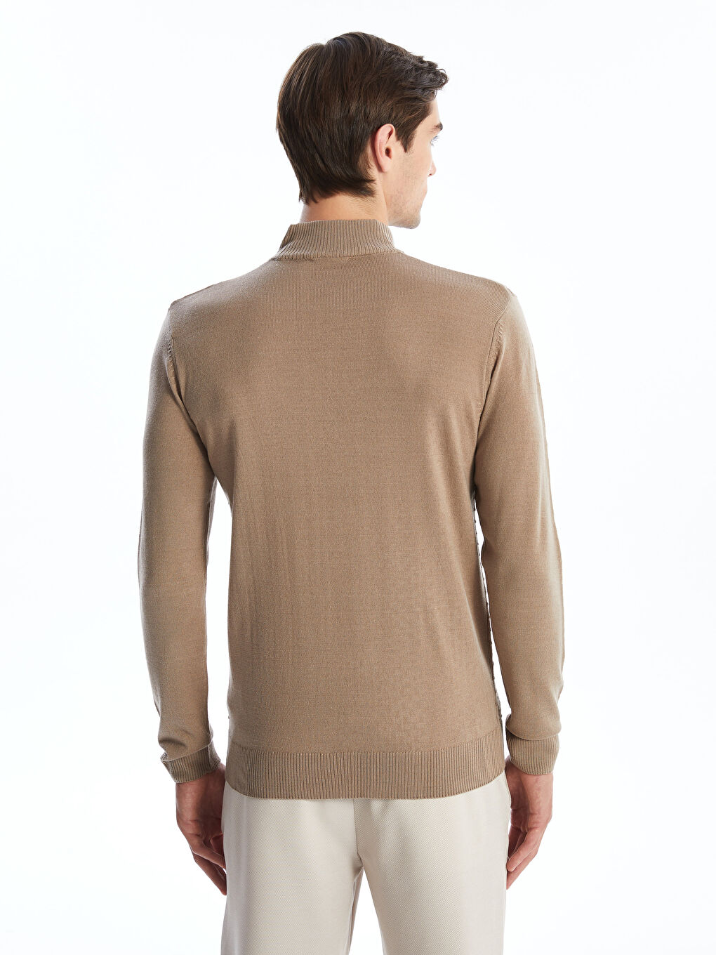 SOUTHBLUE Half Turtleneck Long Sleeve Men's Knitwear Sweater -W48285Z8-PSD