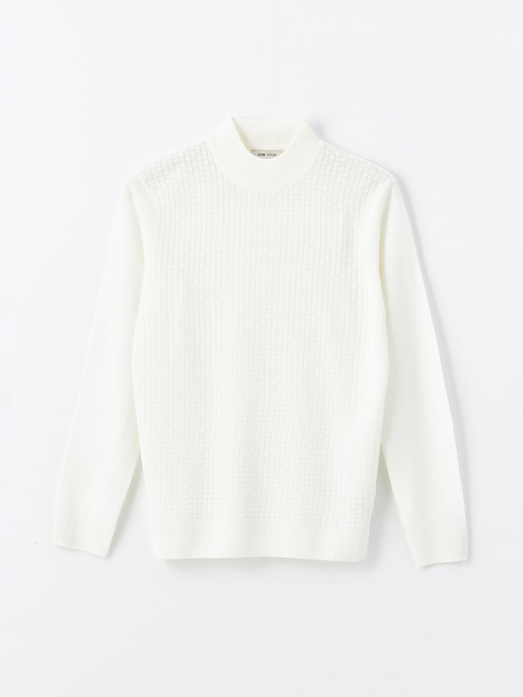 Half Turtleneck Long Sleeve Men's Knitwear Sweater-4