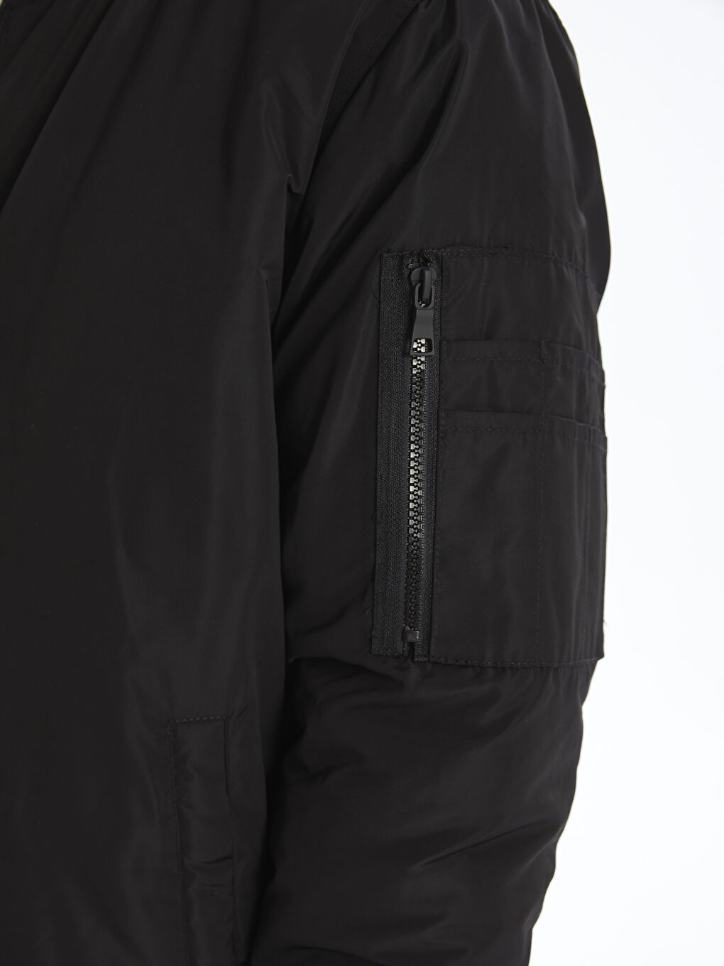 Blouson aviateur à col universitaire pour Hommes, coupe standard-3