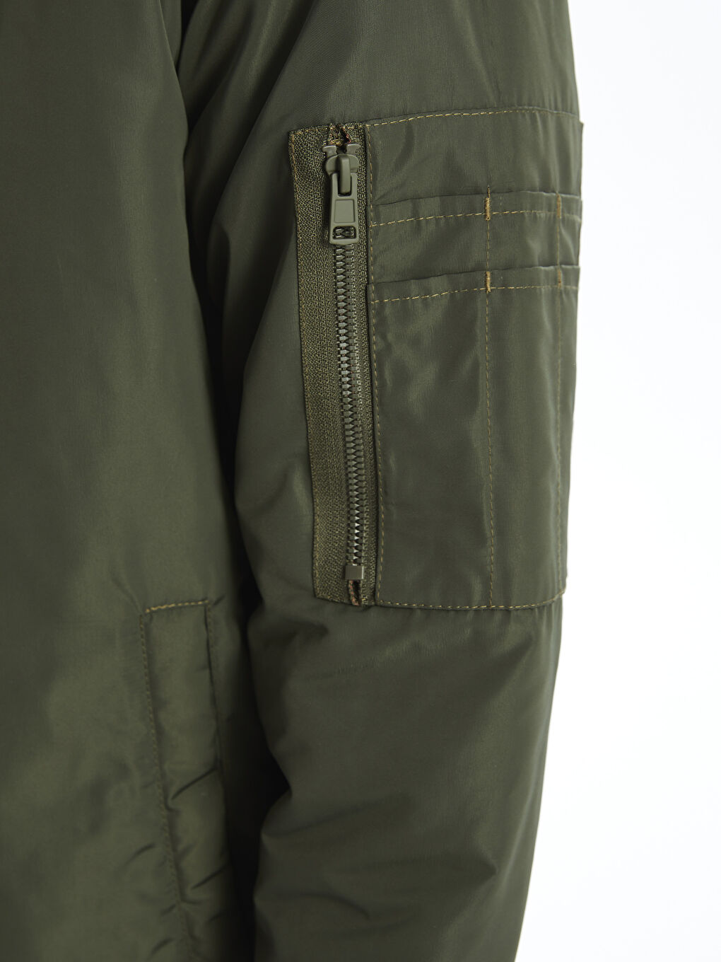 Blouson aviateur à col universitaire pour Hommes, coupe standard-3