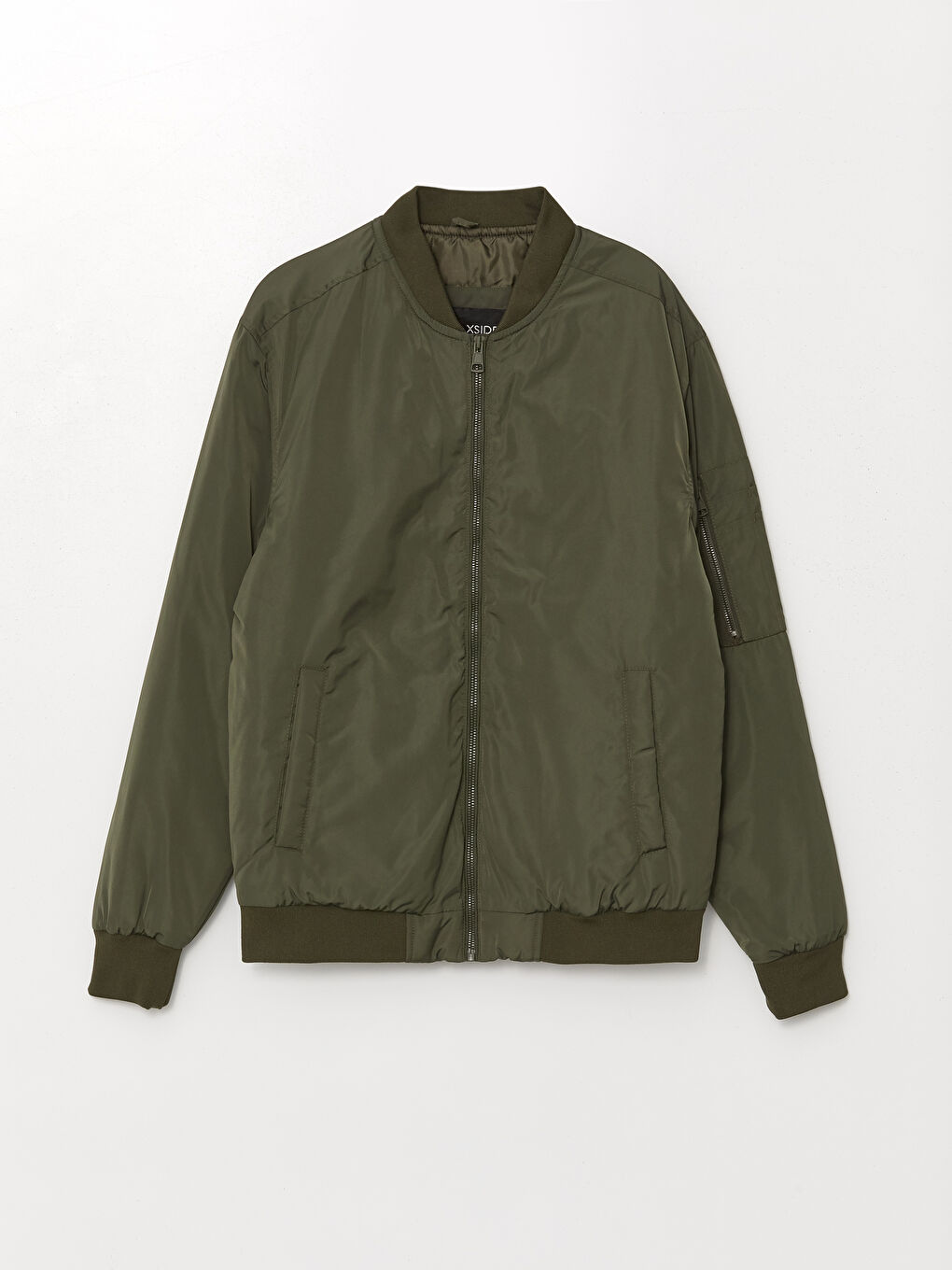 Blouson aviateur à col universitaire pour Hommes, coupe standard-5