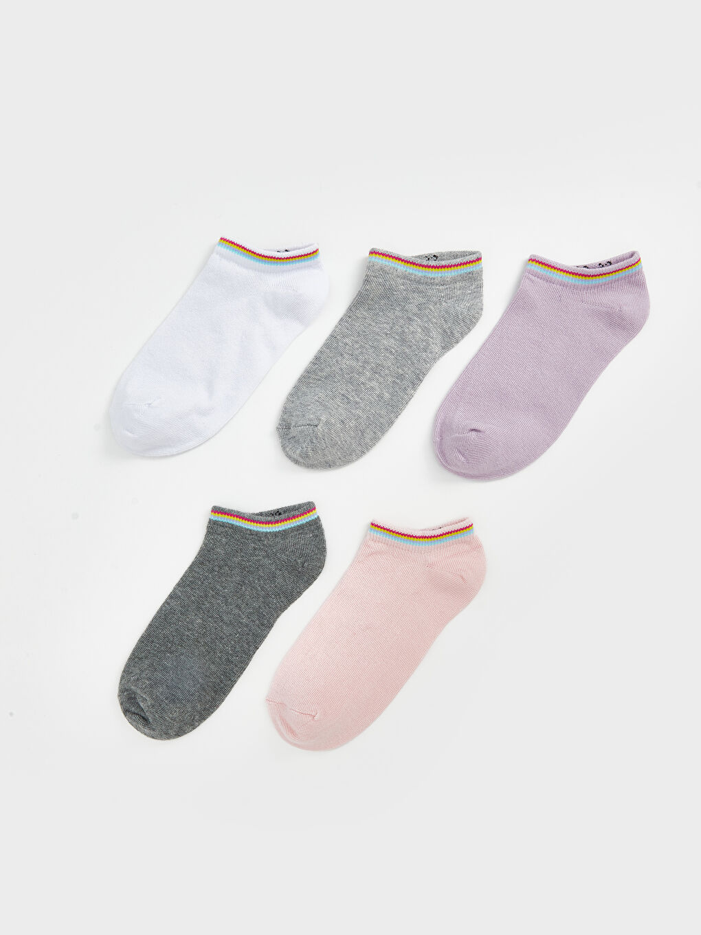 Girls Trainer Socks 5 Pack