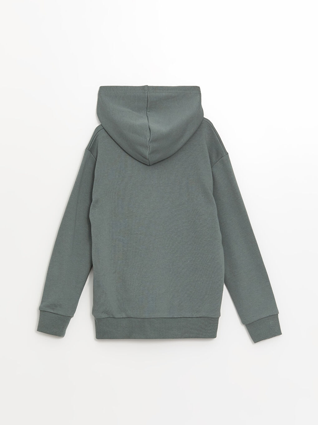 LCW Kids Mat Yeşil Kapüşonlu Erkek Çocuk Sweatshirt - 1