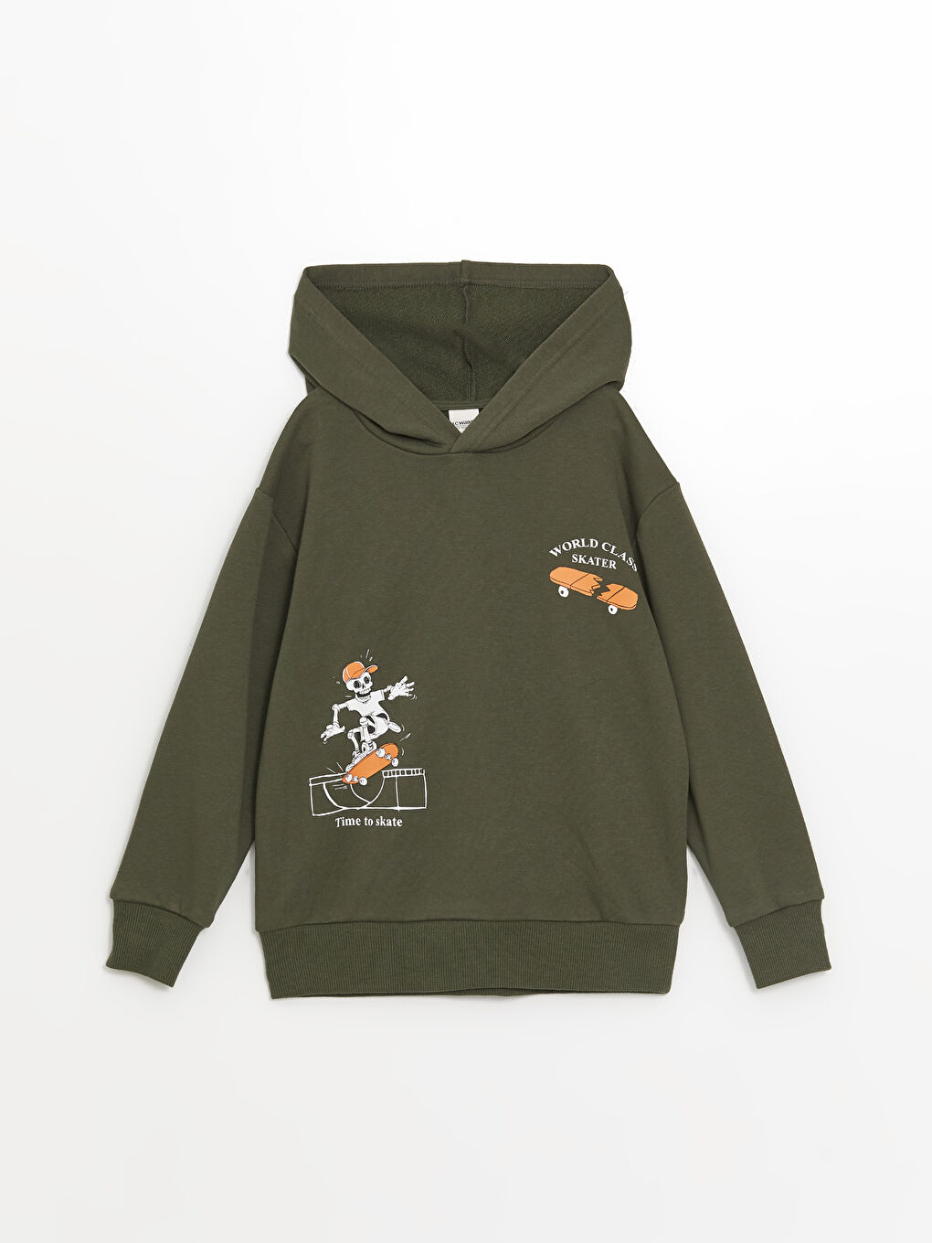 LCW Kids Yeşil Kapüşonlu Erkek Çocuk Sweatshirt