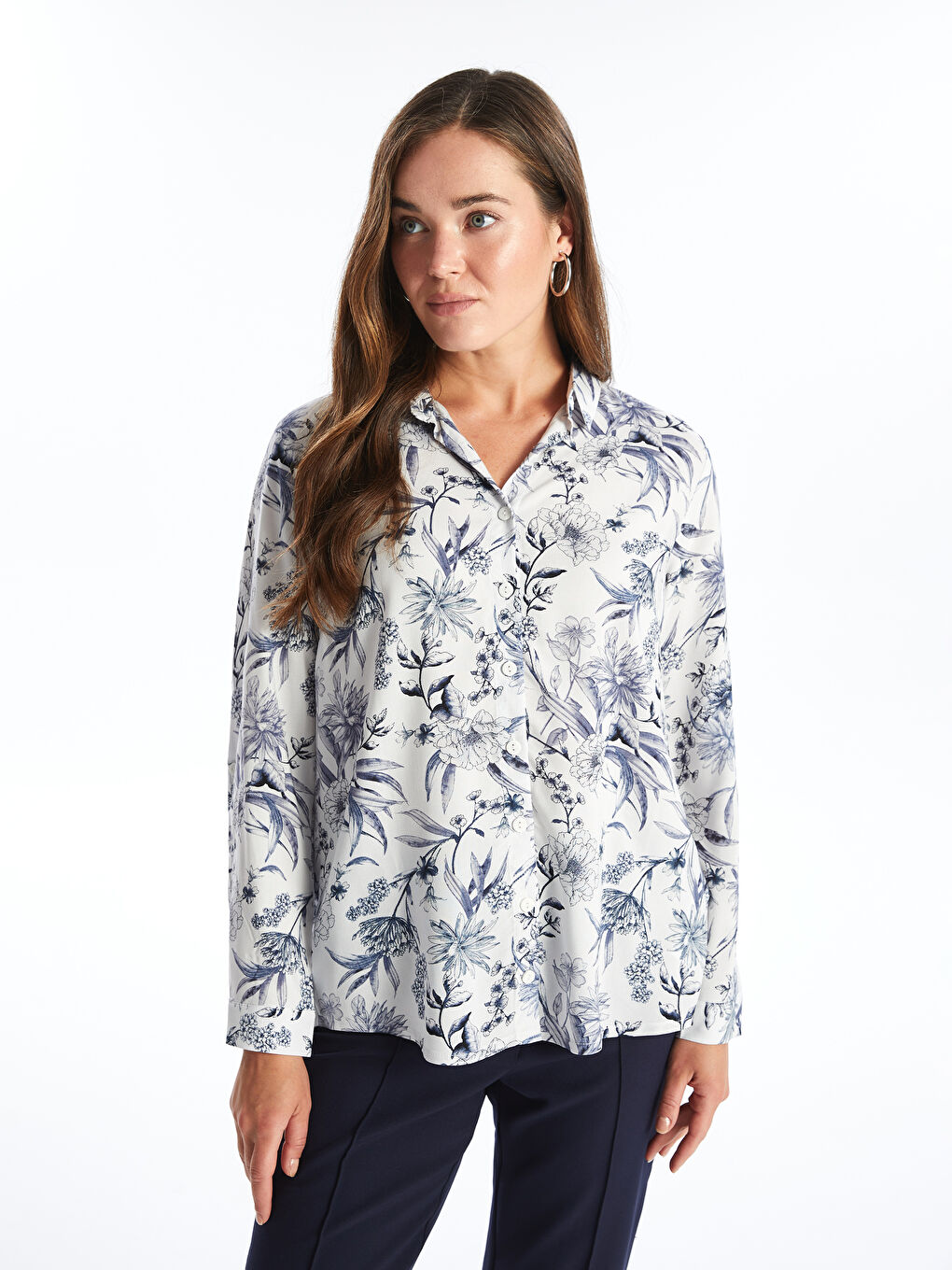Desenli Kadın Gömlek