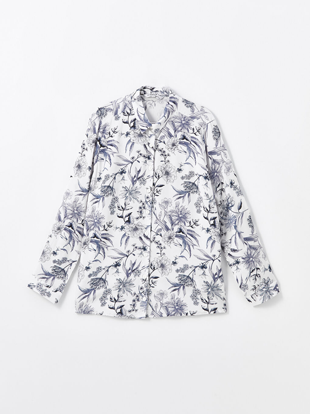 Desenli Kadın Gömlek-5