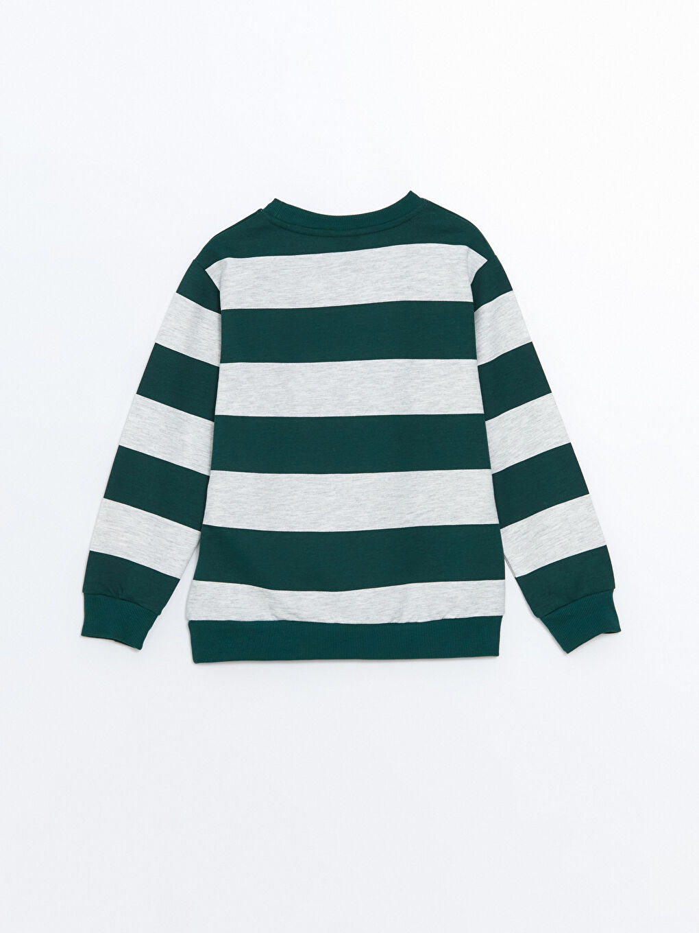 LCW Kids Yeşil Baskılı Bisiklet Yaka Erkek Çocuk Sweatshirt - 2