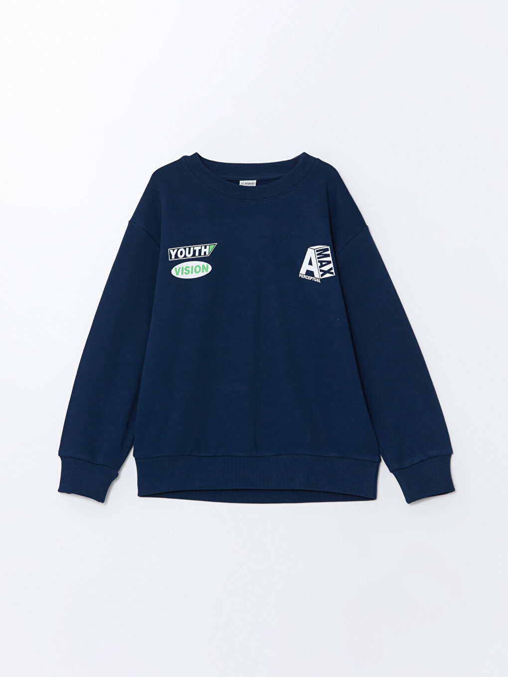 LCW Kids Lacivert Rahat Kalıp Erkek Çocuk Sweatshirt